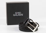 GINO GALANTE, eleganter Herren-G&uuml;rtel inkl. Box, 3 cm breit SCHWARZ