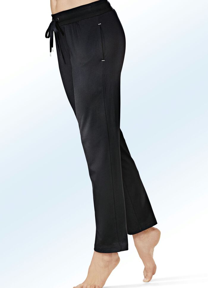 Zweierpack Schlaf- und Freizeithosen mit Kordelzug SCHWARZ/MARINE