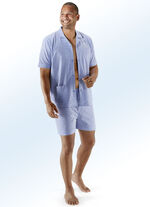 Shorty, durchgekn&ouml;pft, gewebt BLEU KARIERT