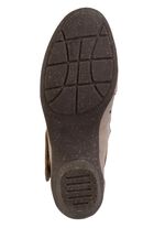 ELENA EDEN, bequeme Damen-Pumps, Weite H, mit herausnehmbarem Fu&szlig;bett TAUPE