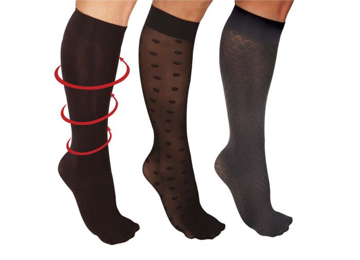 medosan Kompressions-Kniestr&uuml;mpfe SCHWARZ