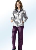 Freizeitanzug mit zwei Hosen HELLGRAU MELIERT