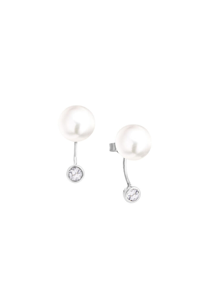 Klassische Ohrstecker mit Süßwasser-Zuchtperlen 