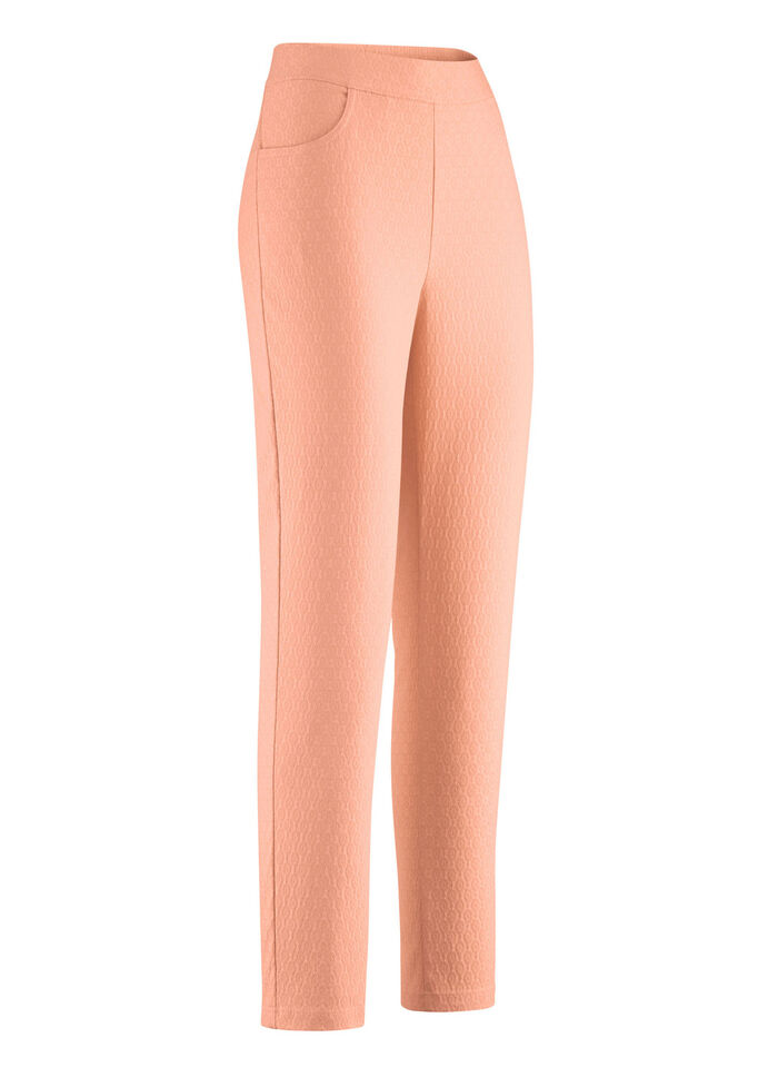 Knöchellange Hose in bequemer Schlupfform APRICOT