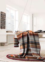 Schlafdecke mit Veloursbandeinfassung MULTICOLOR