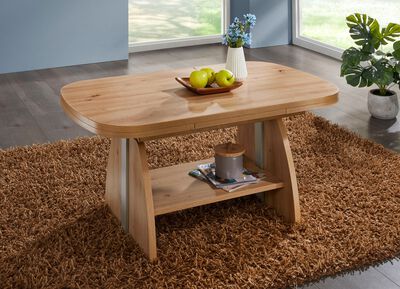 H&ouml;henverstell- und ausziehbarer Couchtisch  