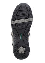 ELENA EDEN Sandale mit Textilbordüre GRAU-TAUPE