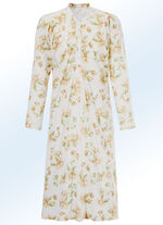 Nachthemd mit Vorderteilpasse und Raffungen 