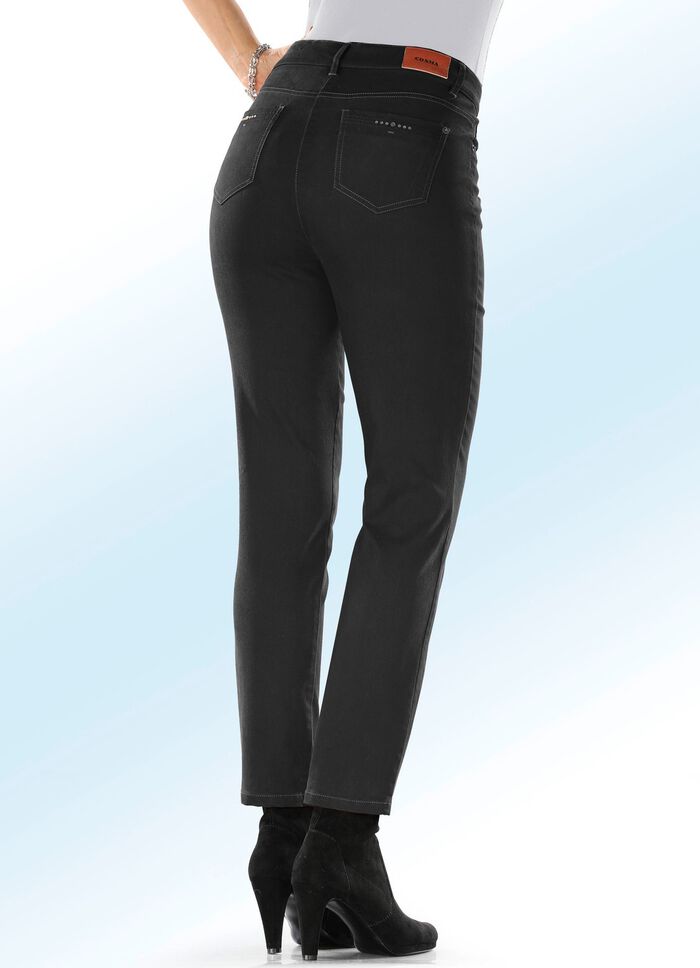 Hose in 5-Pocket-Form mit softem Griff 