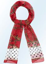 Schal mit aktuellen Ketten- und G&uuml;rtelmotiven 