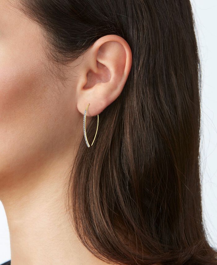 Glamour&ouml;se Ohrhaken mit Brillanten 