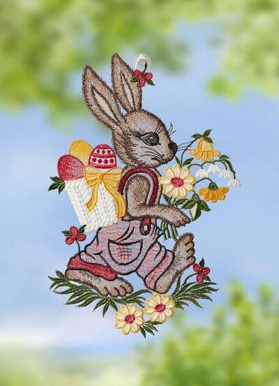 Fensterbild mit Plauener Spitze 