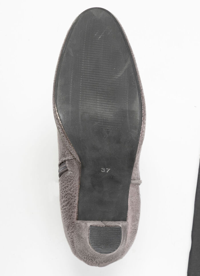 Andrea Conti, trendige Damen-Stiefeletten, mit Reißverschluss ANTIKSILBER