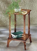 Beistelltisch mit Ablagen NUSSBAUM