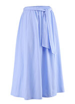 Rock mit Stoffbindeband HELLBLAU