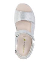 Waldl&auml;ufer Sandalette mit effektvoller Pr&auml;gung SILBER