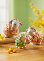 Schäfchen aus Keramik, 3er-Set 