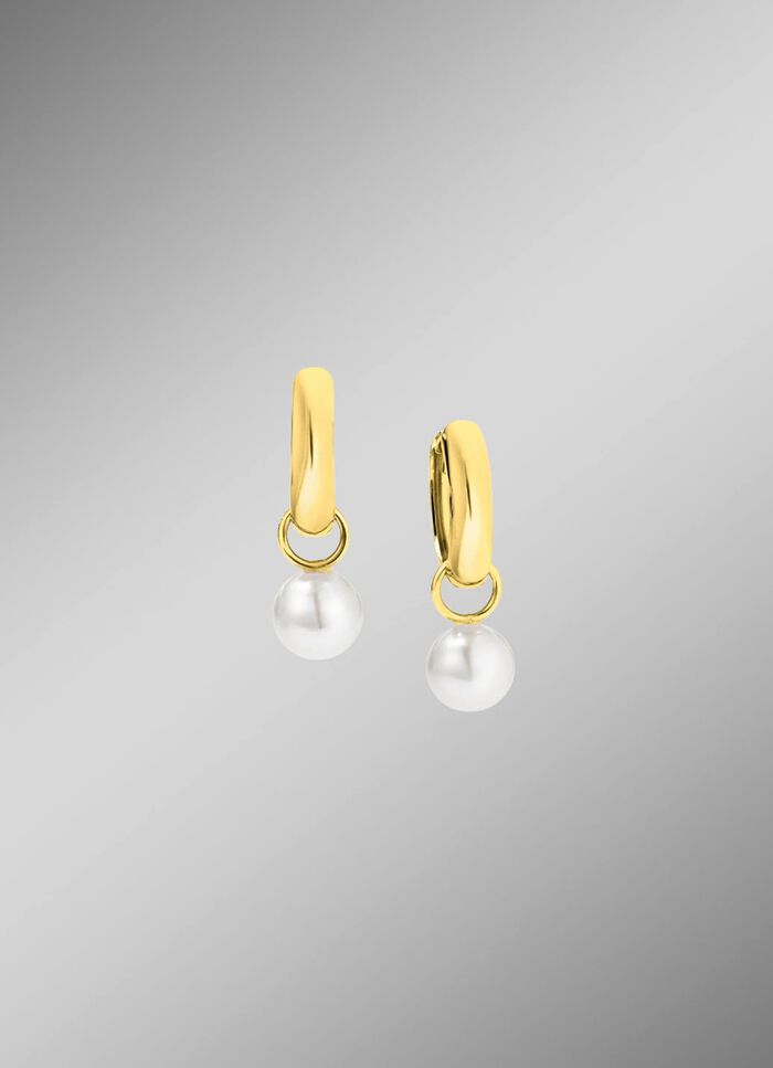 Klappcreolen mit S&uuml;&szlig;wasser-Zuchtperlen 