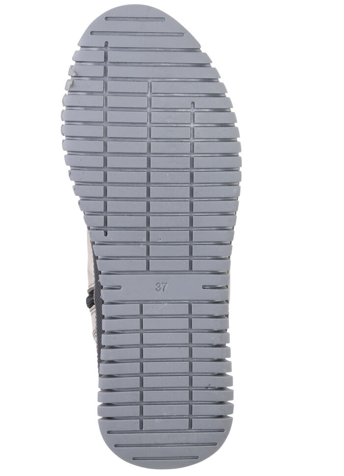 Gemini Schn&uuml;r-Bootie aus weichem Rind-Nappaleder KIESEL