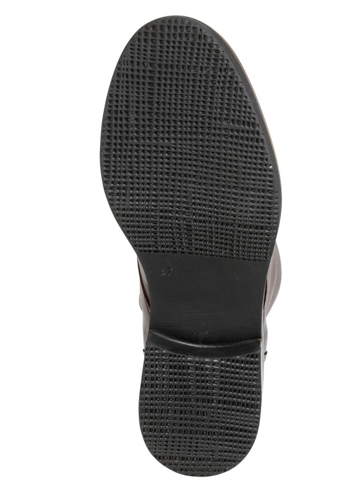 Andrea Conti Schnür-Stiefelette aus Rind-Nappaleder BURGUND