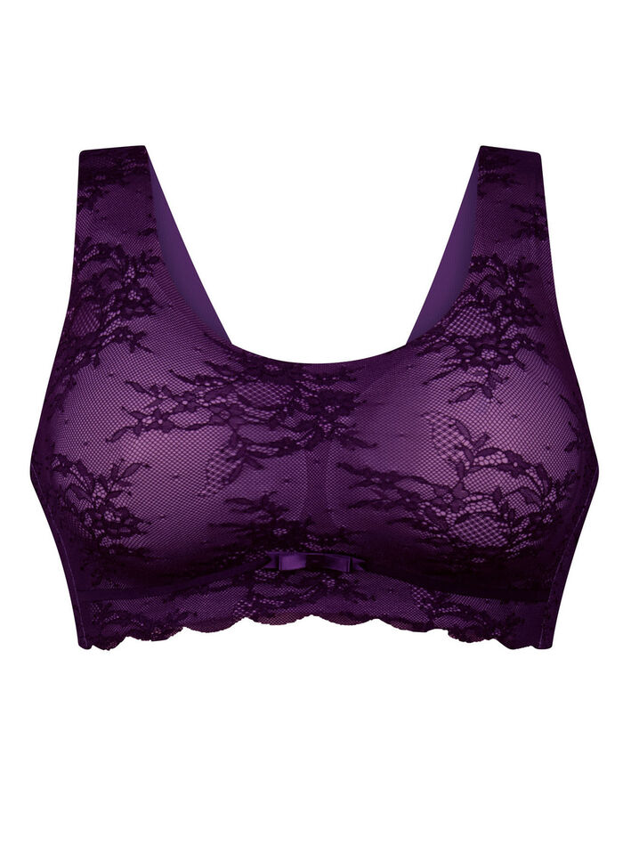Superbequemer Anita BH aus elastischer Spitze VIOLETT
