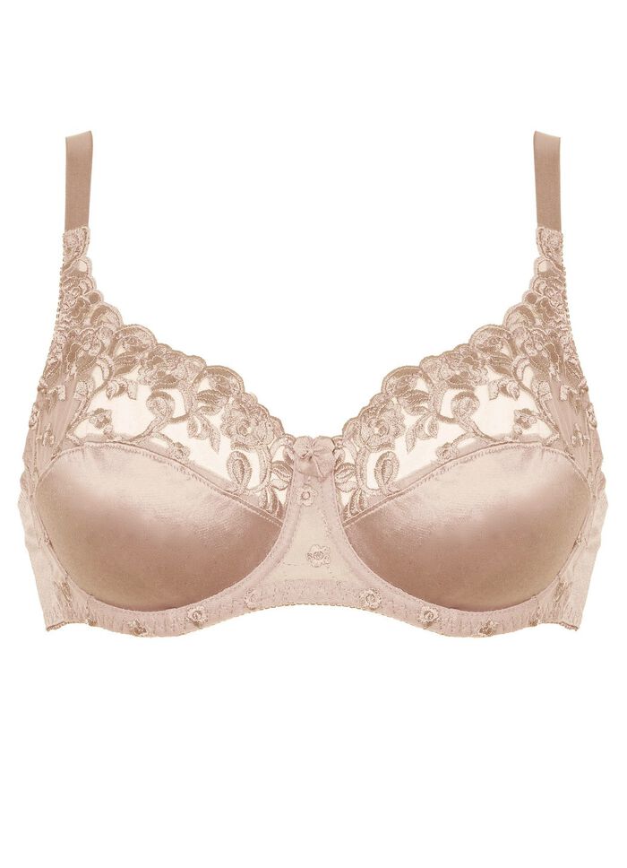 Naturana Zweierpack B&uuml;gel-BH mit T&uuml;llstickerei im Vorderteil 1X PUDER, 1X WEISS