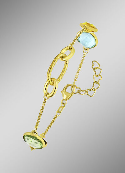 Farbenfrohe Eleganz: Armband mit Quarzen 