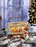 Schwibbogen / Podest aus Holz NATUR