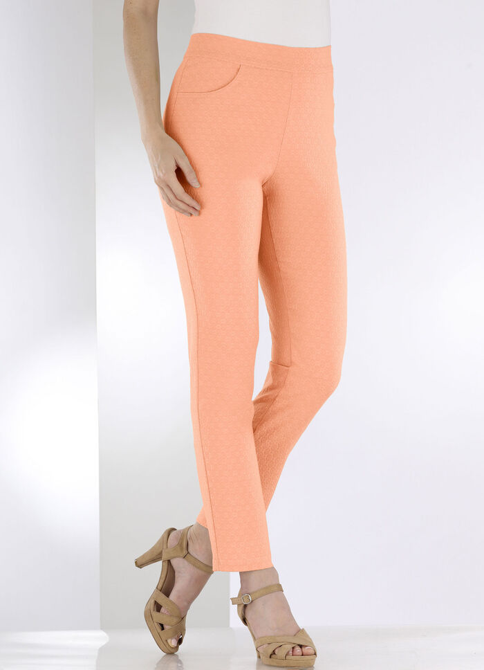 Knöchellange Hose in bequemer Schlupfform APRICOT