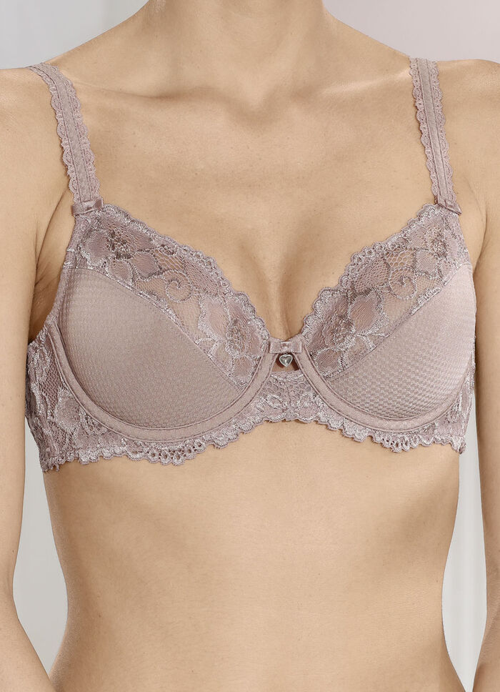 Sassa Bügel-BH mit elastischer Spitze NOUGAT