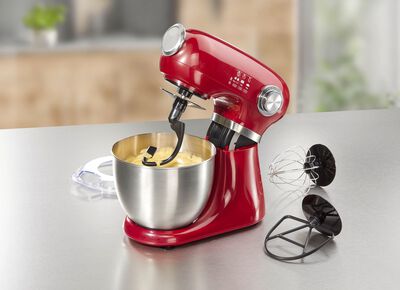 K&uuml;chenmaschine im Vintage-Design inkl. Silikon-Backmatte 