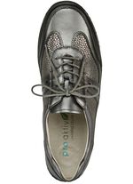 Waldl&auml;ufer, bequeme Damen-Schn&uuml;rschuhe, Weite H, mit herausnehmbarem Fu&szlig;bett ALTSILBER