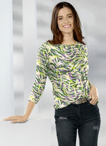 Fabelhaftes Shirt mit modisch flachem Halsausschnitt 