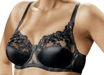 Naturana Zweierpack Bügel-BH mit Tüllstickerei im Vorderteil 1X SEKT, 1X SCHWARZ