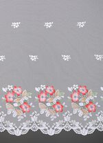 Kurzstore mit Stangendurchzug WEISS-BUNT