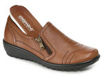 Gemini Slipper aus weichem Rind-Nappaleder COGNAC
