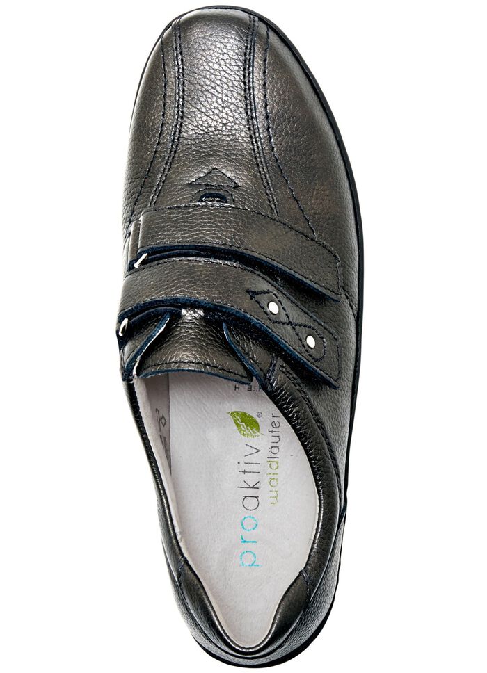 Waldl&auml;ufer, bequeme Damen-Slipper, Weite H, mit herausnehmbarem Fu&szlig;bett 