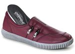 Gemini Slipper aus Rind-Nappaleder mit Zier&ouml;sen BORDEAUX
