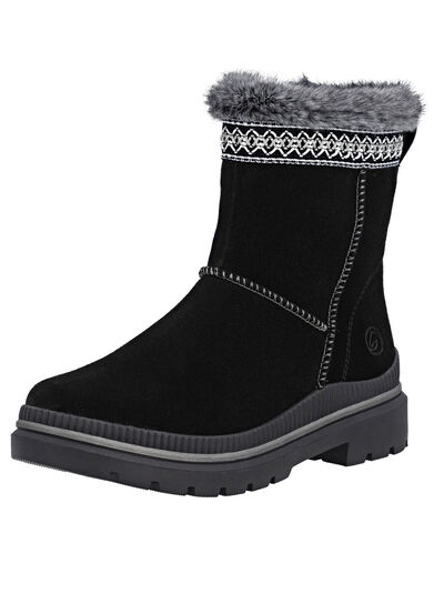 Remonte, gefütterte Damen-Stiefeletten, Winterschuhe, Weite G, mit Lammfell 