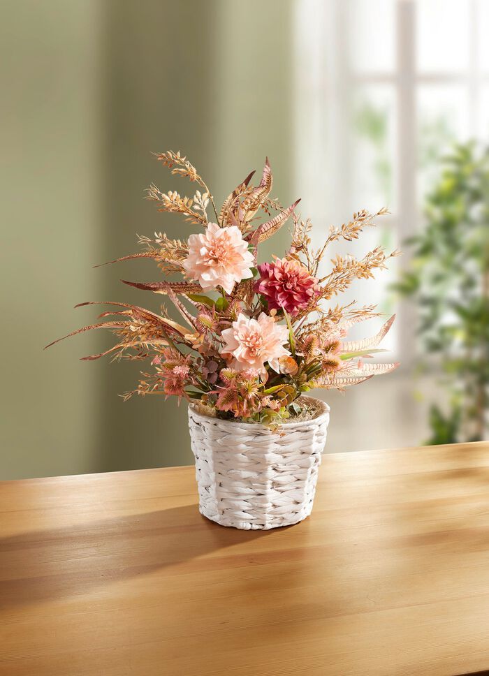 Dahlien-Arrangement im Topf 