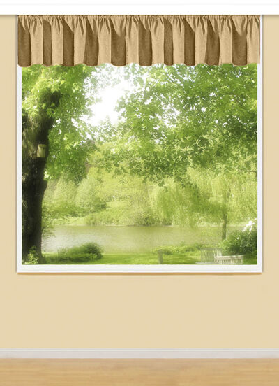 Querbehang mit Universalschienenband 