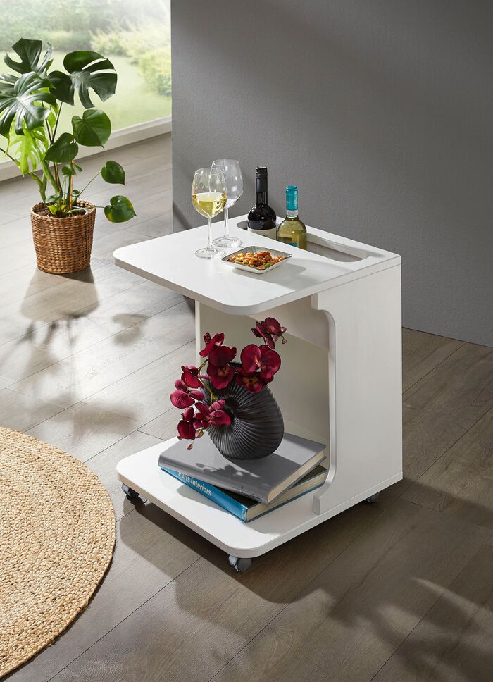 Servierwagen aus massivem Buchenholz 