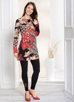 Tunika mit farbbrillantem Inkjet-Druck 