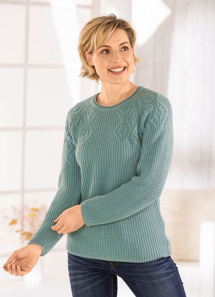 Pullover in Perlfang 