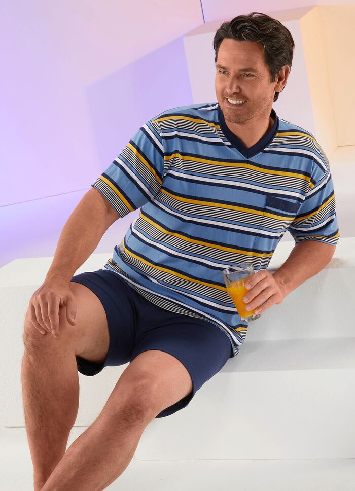 Pastunette Shorty mit garngef&auml;rbtem Ringeldessin 