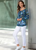 Edel-Jeans mit effektvollen Strasssteinen 