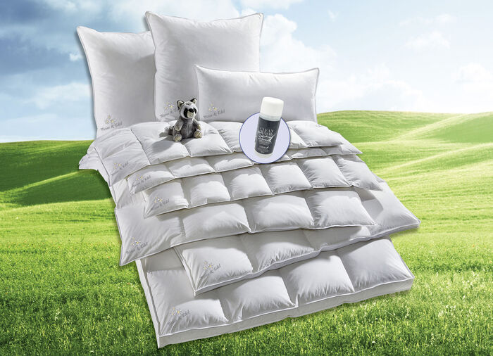 Wunderbare Daunendecken-Serie Weiss & Edel von OBB, hergestellt in Deutschland 