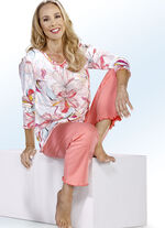 Schlafanzug mit tollem Druck und gebogten Abschl&uuml;ssen 