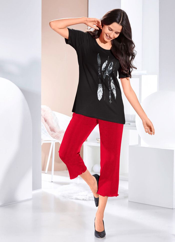 Shirt mit Kontrast-Druck in 2 Farben 