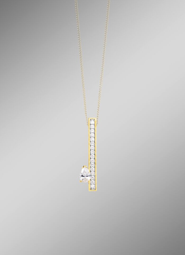 Interessanter Anh&auml;nger mit Zirkonia 